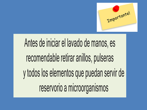 Medidas generales sobre higiene personal