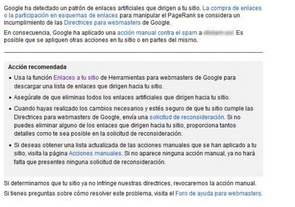 Penalizaciones Google