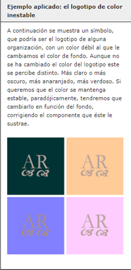Interacción del color