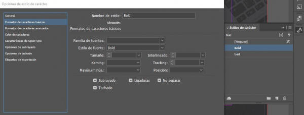 Creación del documento Indesign base