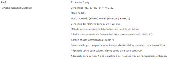 Software y formatos