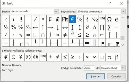 Ejercicio 10. WordArt, símbolos y gráficas