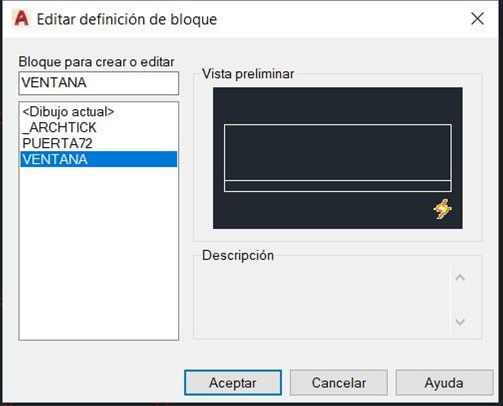 COLOCACION DE LAS VENTANAS EN LA VIVIENDA (Uso de bloques dinámicos)