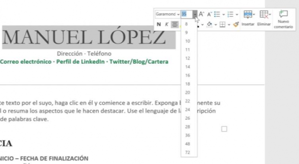 Ejercicio 2. Agregar y editar texto