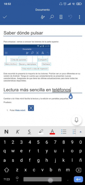 10. Word 365 en el móvil