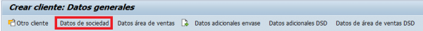 Ejercicio 1 SAP FI: XD01. Crear clientes