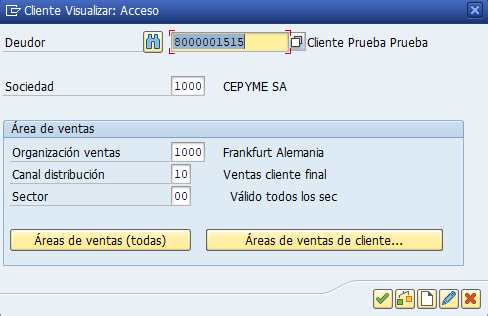 Ejercicio 1 SAP FI: XD01. Crear clientes