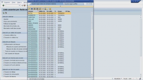 16.- CONTROL DE ACCESOS Y ACTIVIDAD DE LOS USUARIOS.