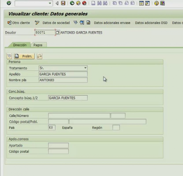 26.- CONSULTA Y MODIFICACIONES DE DEUDORES (CLIENTES)