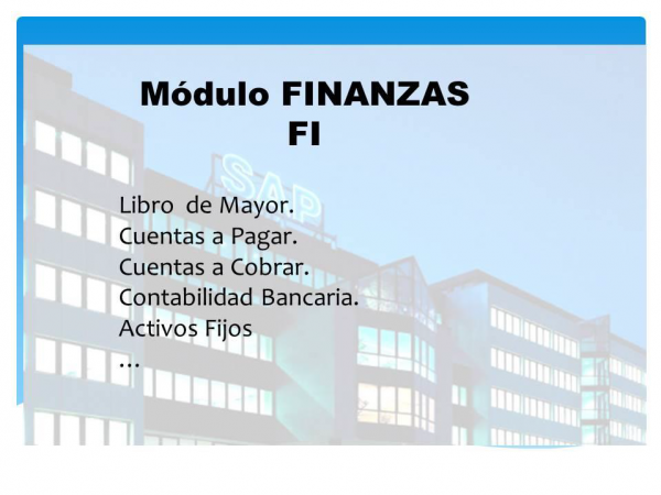 4.- MÓDULOS SAP