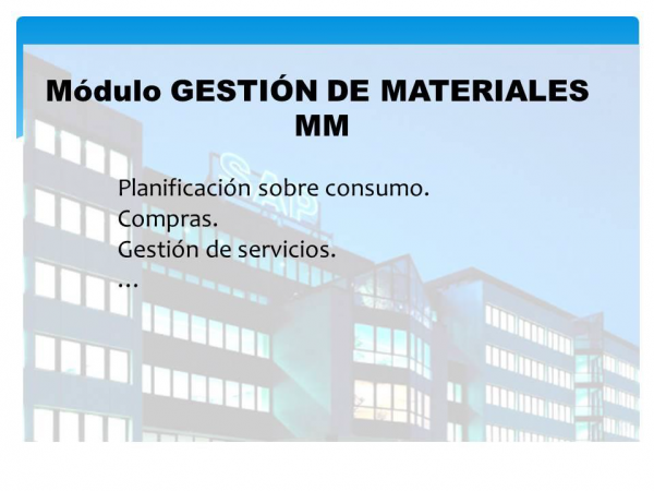 4.- MÓDULOS SAP