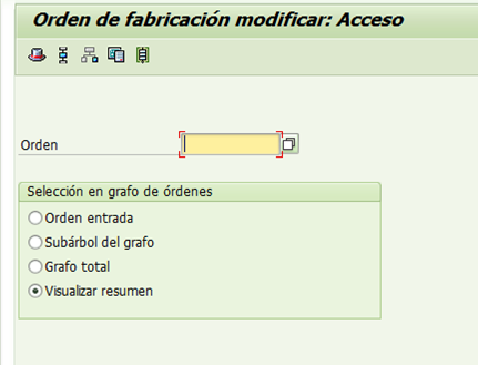 37.- ORDEN DE FABRICACIÓN (CREAR, VISUALIZAR, MODIFICAR)