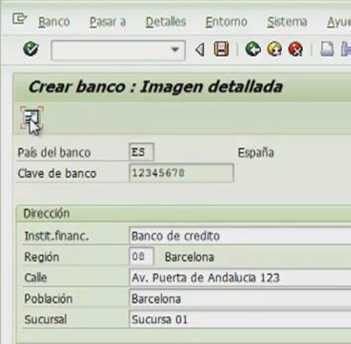 23.- CREAR Y GESTIONAR BANCOS EN SAP