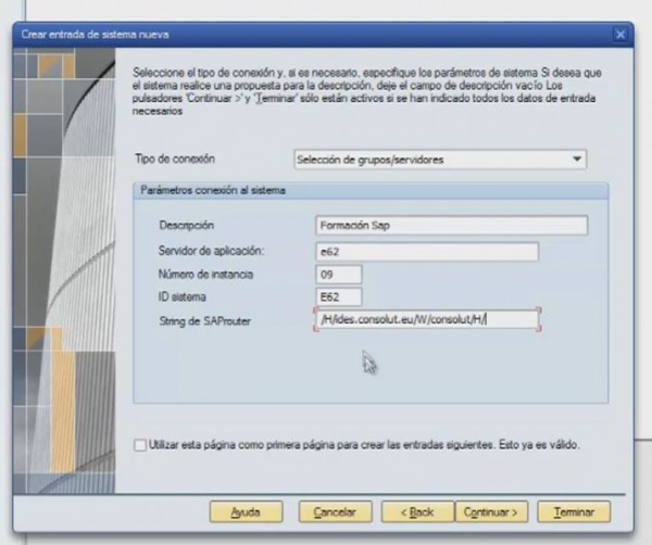 7.- CONFIGURAR ACCESO SAP