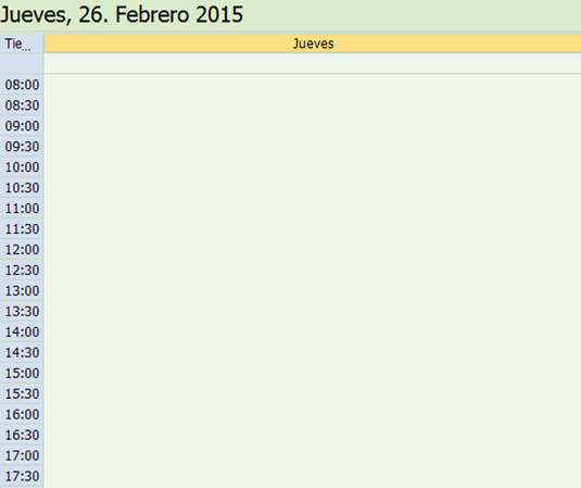 45.- MANTENIMIENTO DE LA AGENDA