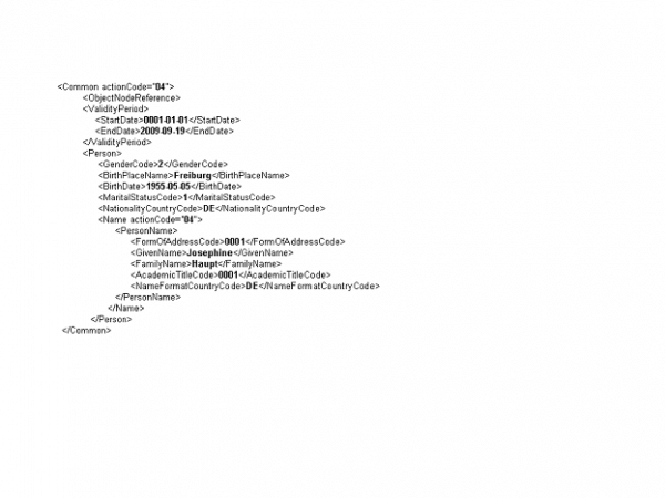 6.4.1.13 Procesamiento de nóminas para Alemania: Especificaciones de archivos de nóminas XML