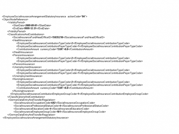 6.4.1.13 Procesamiento de nóminas para Alemania: Especificaciones de archivos de nóminas XML - 2