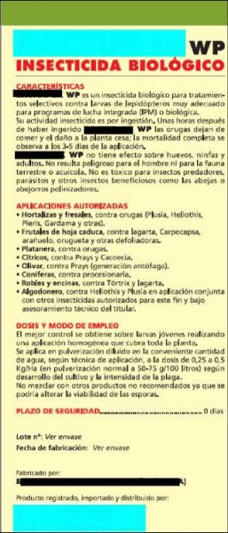 6. La etiqueta de los productos fitosanitarios