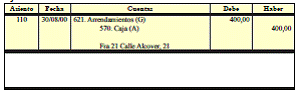 Ejercicio 17. Registro de reintegro de préstamo