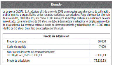 10.3 Valoración del inmovilizado material