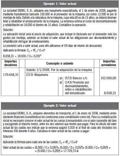 7.3.1 Criterios de valoración