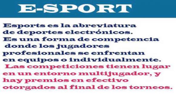 TEMA 18: RESUMEN DE LOS E-SPORT