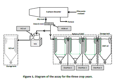 4.5. Study of virgin olive oil clarification by settling under dynamic conditions.