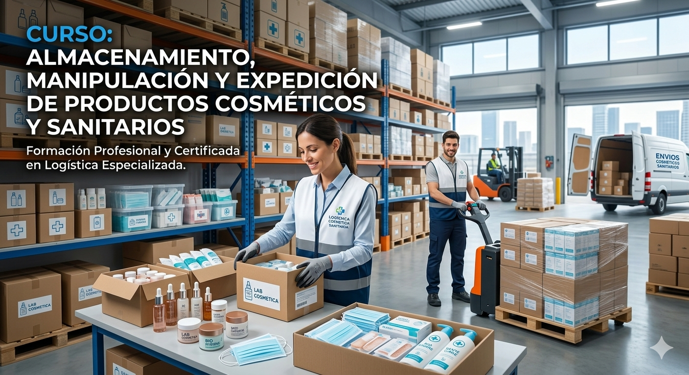Almacenamiento, manipulación, y expedición de productos cosméticos y sanitarios