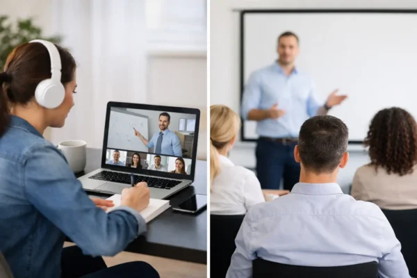 Formación online o presencial para empleados