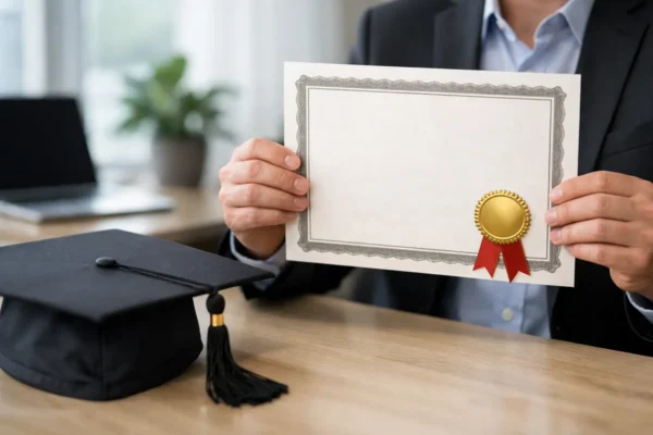 Diploma certificado profesional para empleo