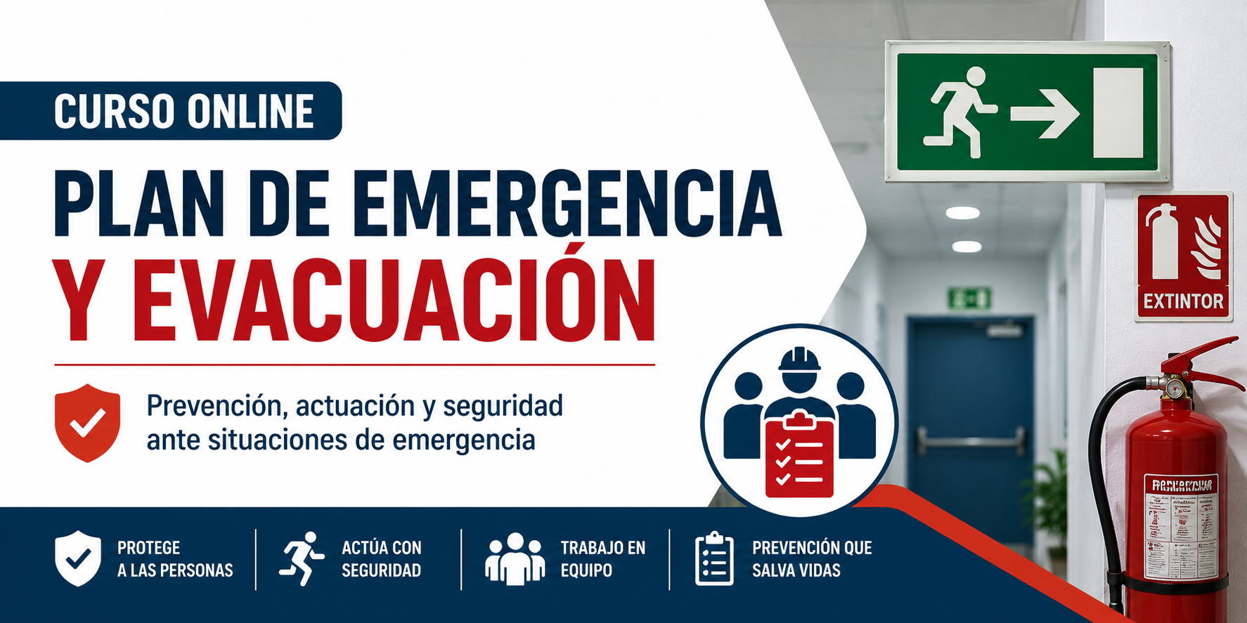 Curso de Evacuación y Emergencias Online | cursos.tienda